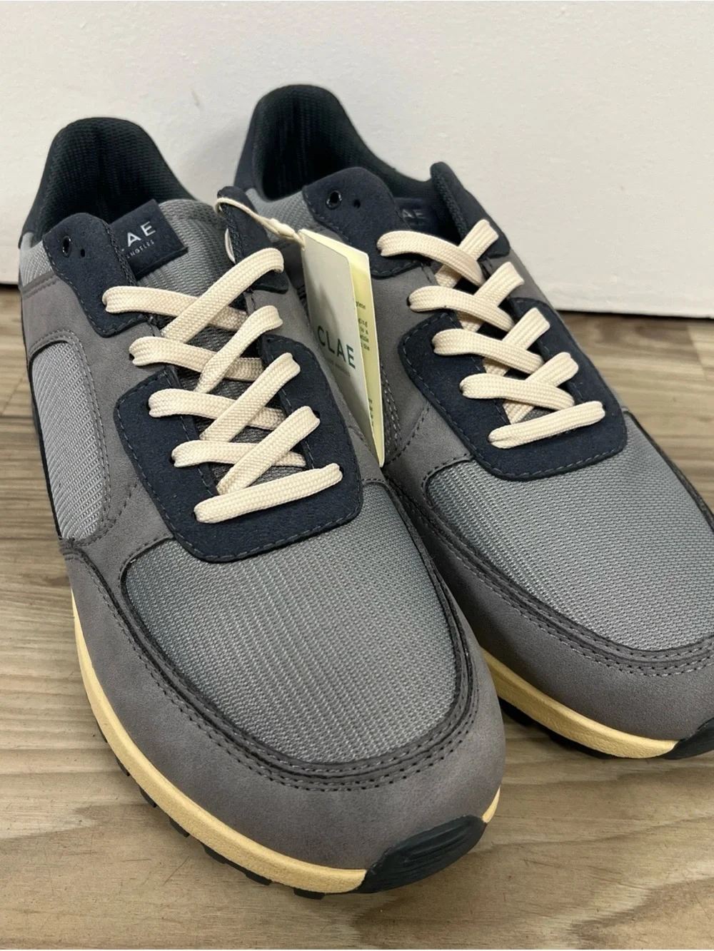 CLAE Joshua Lightweight Sneakers Frost Grey/Vanilla Men’s Size 11 $170 NWOB